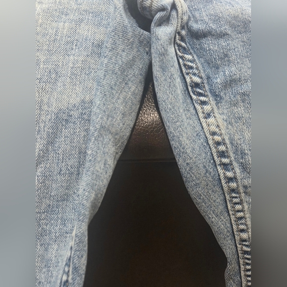 Old Navy Jeans Mens 32x32 Slim Fit Medium Wash Distressed Holes Patch Stretch - Picture 13 of 17